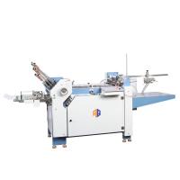 Máquina da dobradura do papel do folheto da placa de 6 curvaturas com o alimentador do papel automático da sução