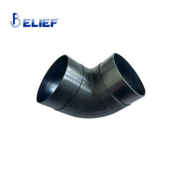 Heater Spare Parts Black Elbow Corrugated Plastic Pipe For 2KW Air Parking Heater Ducting
