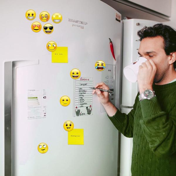 54Pcs Cute Emoji Decorative Magnets For Refrigerator Whiteboard Magnets