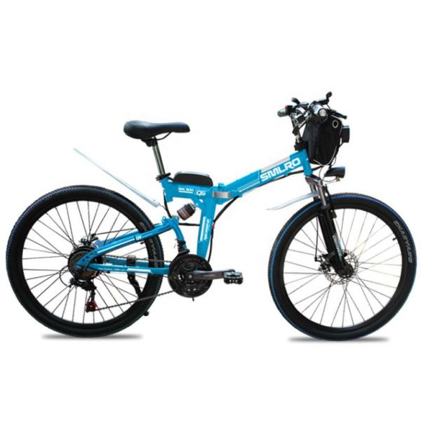350W 26 Inch Foldable Electric Bike With Lithium Battery 48V 10AH