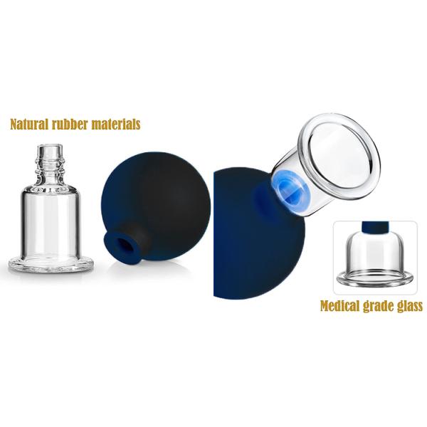 Class I Glass Silicone Jars Cupping Therapy Set for Face Skin Lift Certification Other