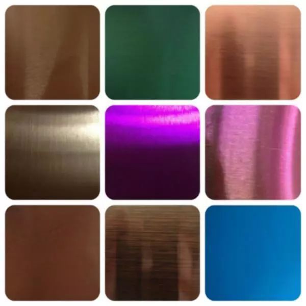 gold blue hairline short brushed surface stainless steel sheet plate coil