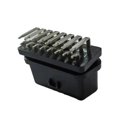 Nickel Plating OBD Car Connector Bent Pin Female For Diagnostic