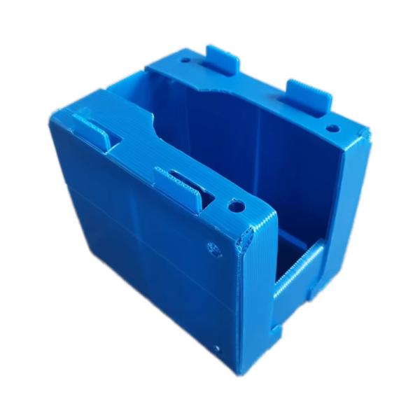Customized Size Turnover Box Stackable Pick Bins Plastic Warehouse Parts Box Sign Board For Easy Identification