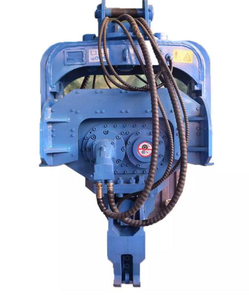 Construction Attachment Excavator Vibro Hammer With 2.5M Vice Arm