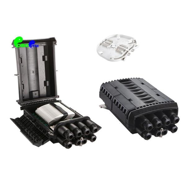 Fiber Optic Closure FTTH Wall Mount Fiber Distribution Box Splice / Splitter Closure 2 Ports Plastic