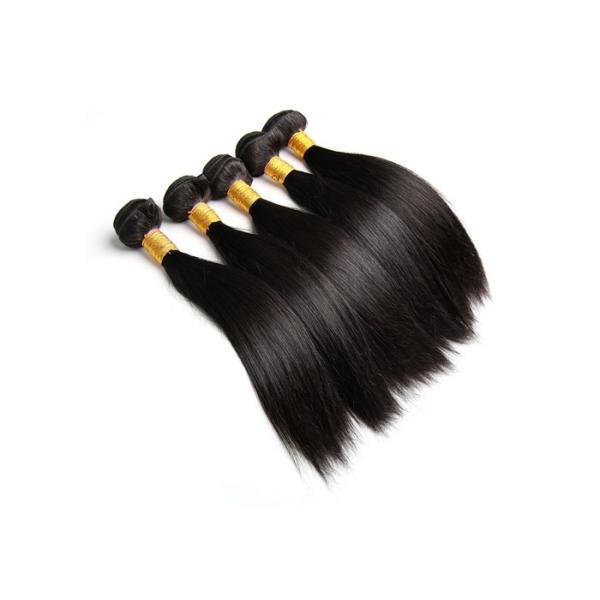 Brazilian Virgin Human Hair Extensions Silky Straight 10 Inch 20 Inch 30 Inch Soft Touch