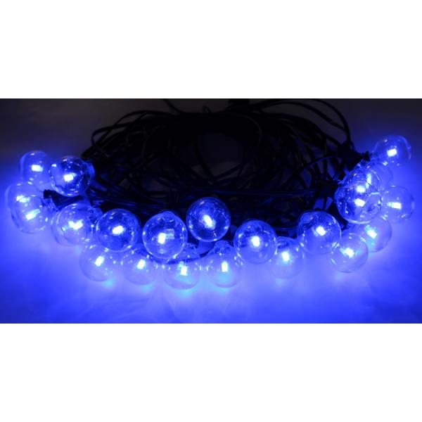 Color Changing Outdoor String Lights RGB LED String Lights G40 Globe Bulbs Dimmable Waterproof String Lights Remote Control