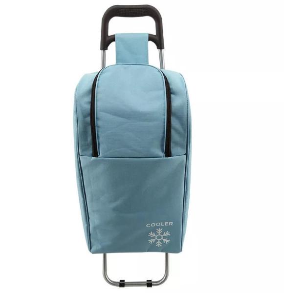 Handle Cover Wash Collapsible Swivel Wheels Supermarket Shopping Trolleys Carts Portable Folding With Cooler