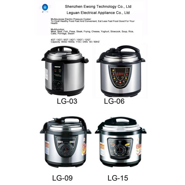 Porridge Power Electric Pressure Cooker Non Stick Coating Inner Pot Smart Control