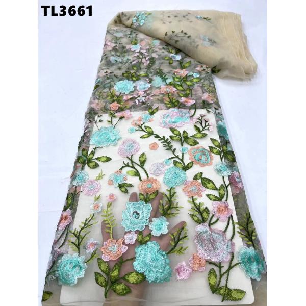 Wholesale price  tulle lace african lace fabric for women clothing wedding dress embroidery fabric french  white sequins lace