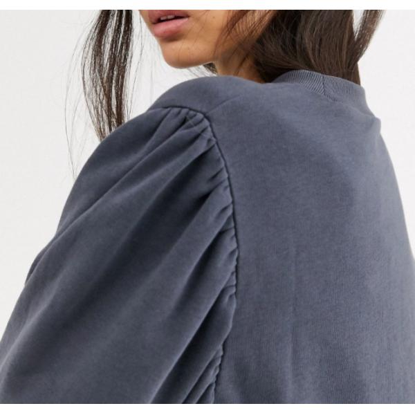 Сверхразмерные женщины 100 хлопок раздувают фуфайка шеи экипажа равнины фуфайки рукава