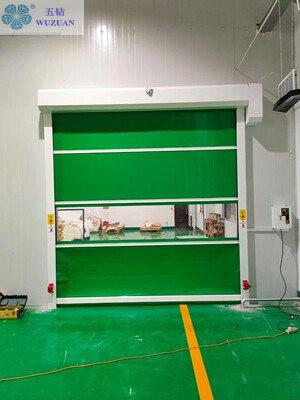                 PVC Fabric Car Wash Plastic Fast Action Automatic Servo System Rapid Roll High Speed Roller Shutter Door             