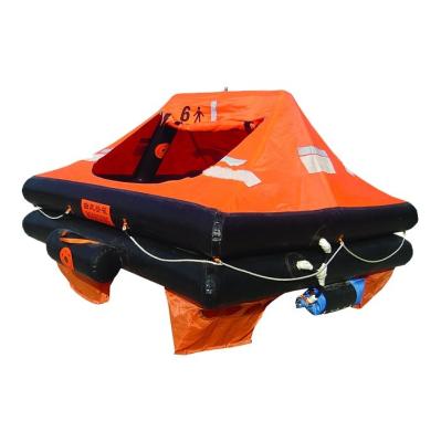 10Person Marine Inflatable Life Raft, Throw-over/Davit-launch/Self-righting life raft