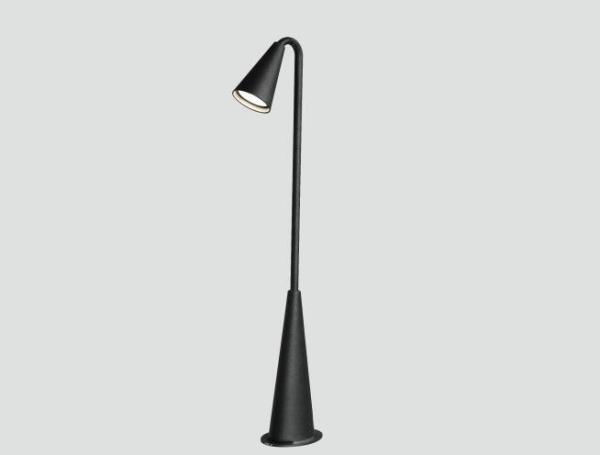 Aluminum Ip65 Outdoor Lawn Lights 3W COB LED DC9.1V With Different Height