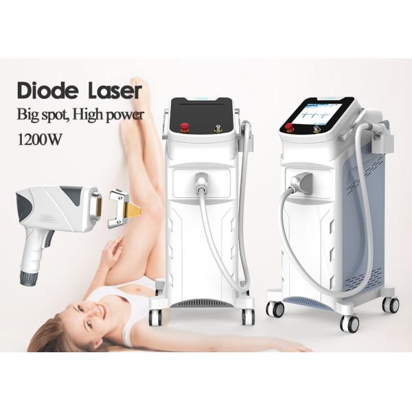Big Power 808nm Permanent Hair Removal Machine 12 Laser Bars 15 * 30mm For Large Area Treatment