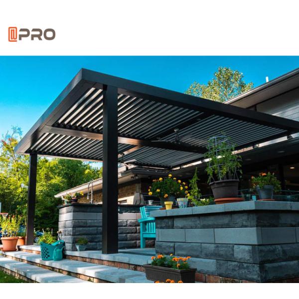 Metal Profile Aluminium Pour Pergola White Louvre Eco Friendly