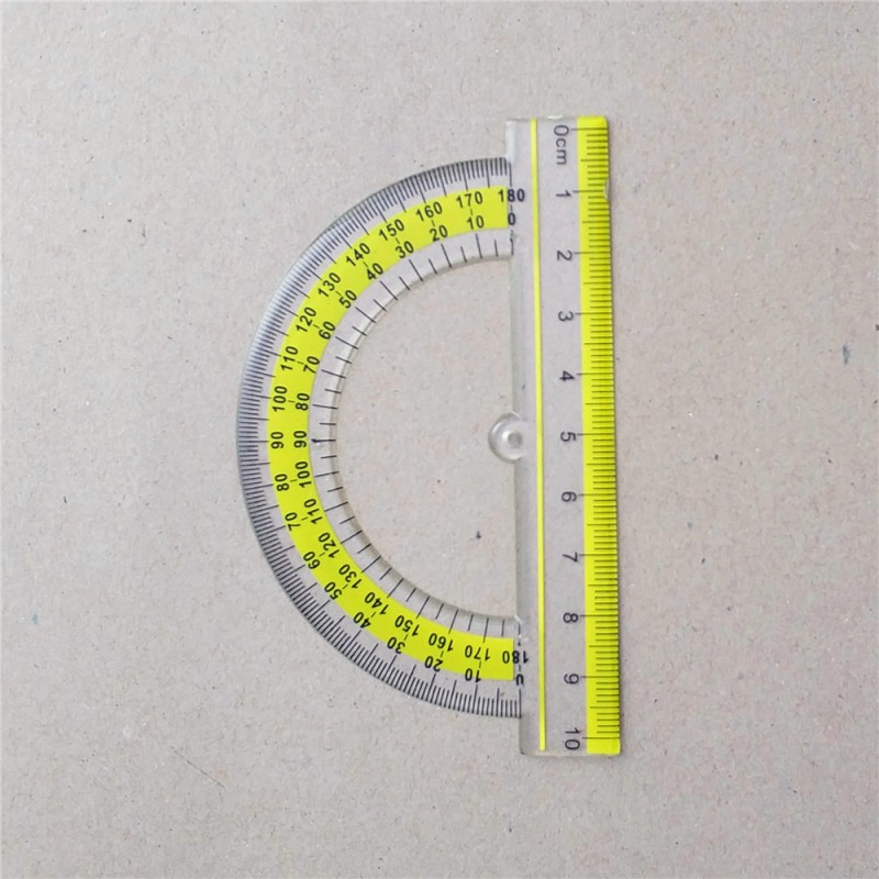wholesale two color print plastic 15cm ruler set