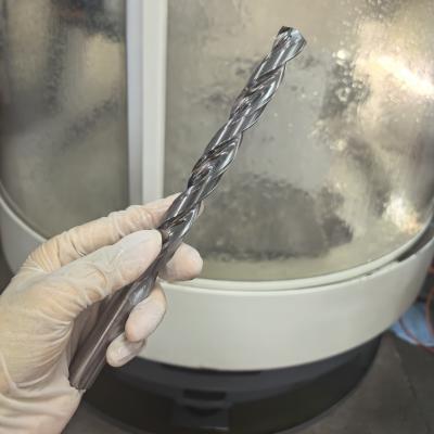 High Hardness Deep Hole Solid Carbide Twist Drill Bit 16mm With Internal Coolant