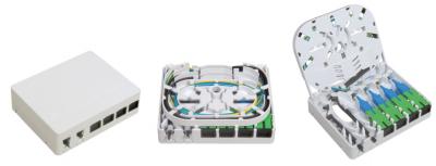 Plastic Fiber Optic Faceplate Outlets Gfs-4f 100.6*80.6*28.8mm Wall-Mounted 4 Ports 4pcs Sc/Lc Supporting Uncut