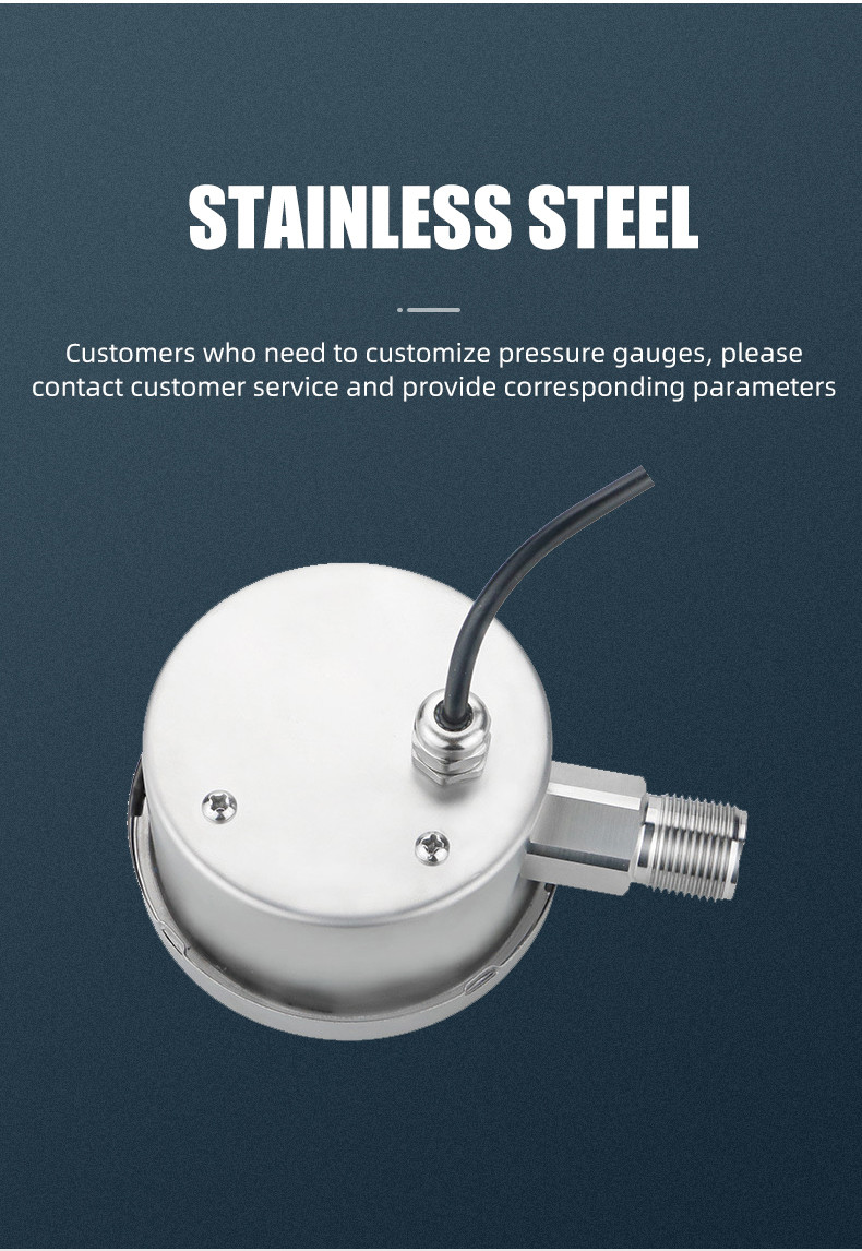 80mm Stainless Steel Intelligent Digital Switch Signal Pressure Gauge for Control Pressure