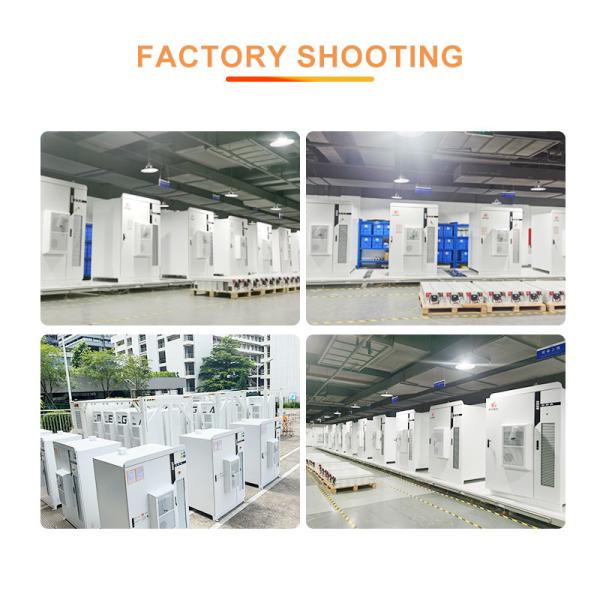 100KWH 150KWH 200KWH LiFePO4 Lithium battery storage system ESS Cabinet 50KW 100KW PCS Hybrid Inverter All in One