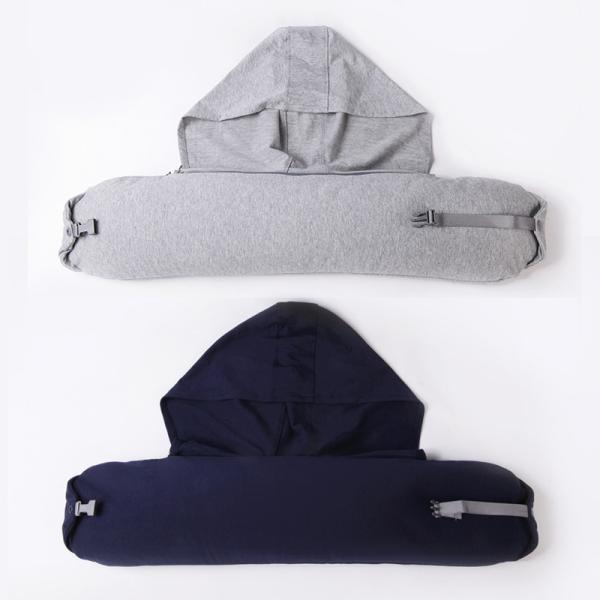 74*17cm U-Shaped Removable Massage Pillow Neck Relaxation with Washable Hood and More
