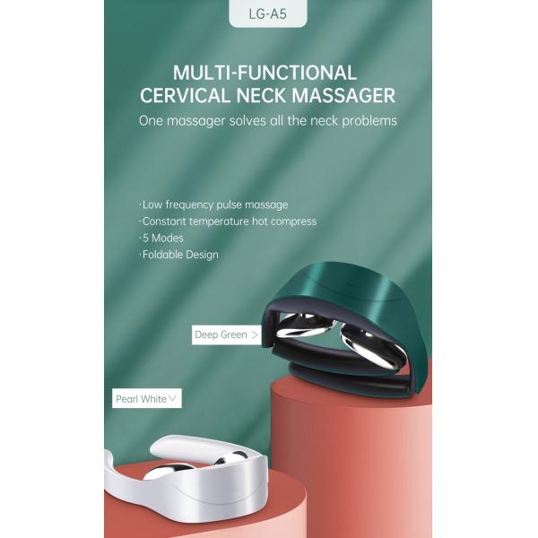 Мини беспроводные ДЕСЯТКИ Massager шеи пульсируют горячее кровообращение обжатия 500mAh