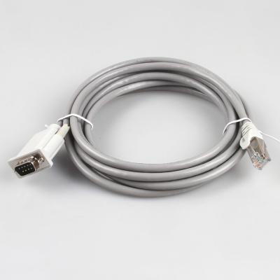 CAT5E Ethernet Industrial Wire Harness 26AWG 8P8C RJ45 To DB9 Female Gray Color