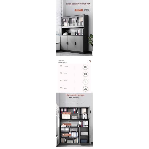 Просторный деревянный шкаф для сертификатов и трофеев в офисе или гостиной