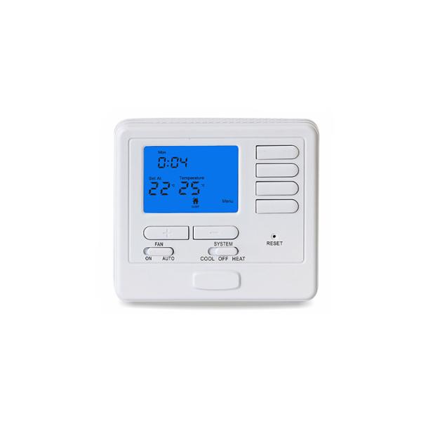 Programmable Wired Room Thermostat  , White Air Conditioning Hvac Thermostat