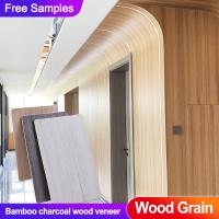 Factory Direct Sales Bamboo Charcoal Wood Veneer Bamboo Wood Fiber TV Background Wall