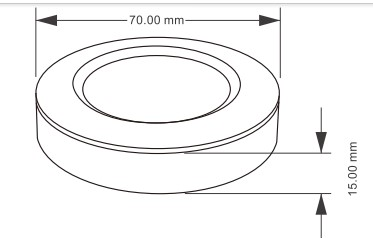 Embedded Installation Bedroom Living Room Puck Light for Kitchen Under Cabinet Lighting