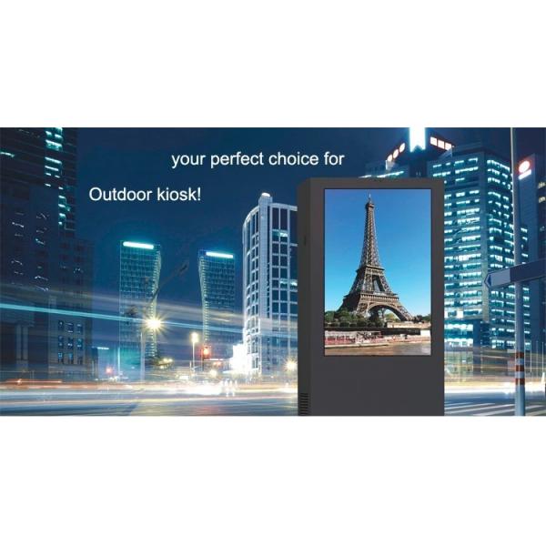 Fan Cooling Outdoor Touch Screen Kiosk 55 Inch 1080P Double Sided LCD Display