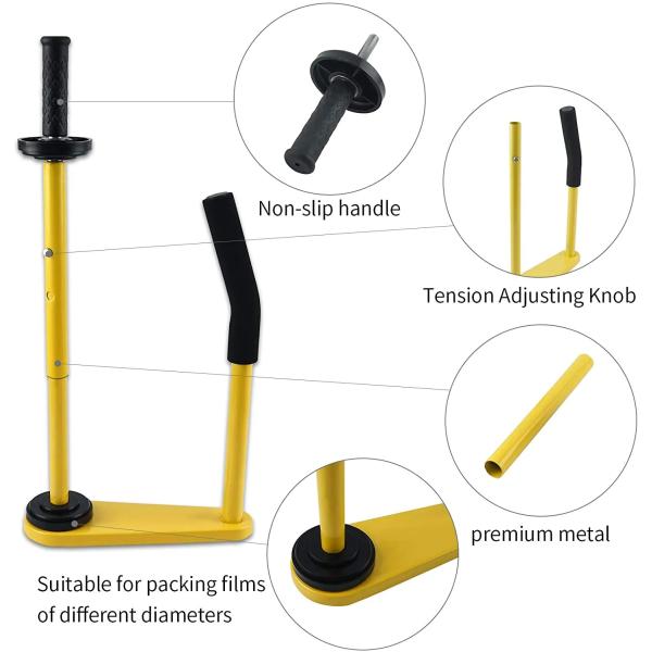 PE Stretch Film Handle Pallet Stretch Dispenser Plastic Stretch Film Wrap Tool Stand Dispenser & Holder