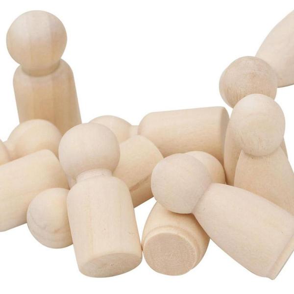 Куклы колышка ремесла 100Pcs деревянные прикрывают картину ISO9001