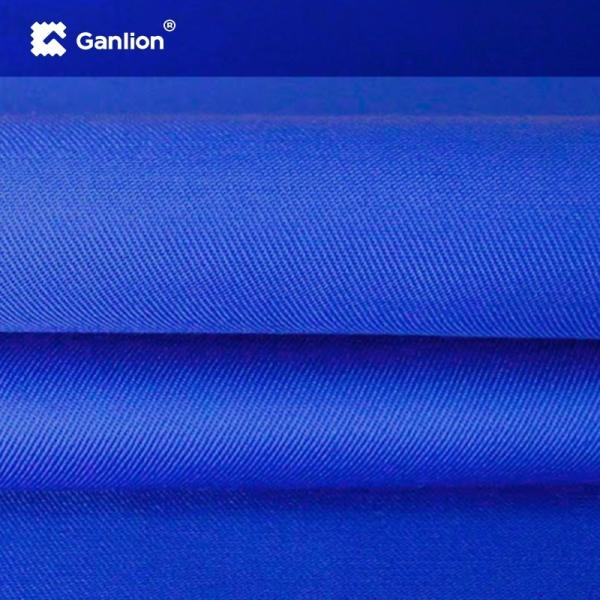 Poly Cotton Antistatic Workwear Material 235GSM Petrochemical Cloth Fabric