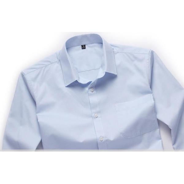 White Cotton Adults Office Work Uniforms Curved Waist Design With Stand Up Collar