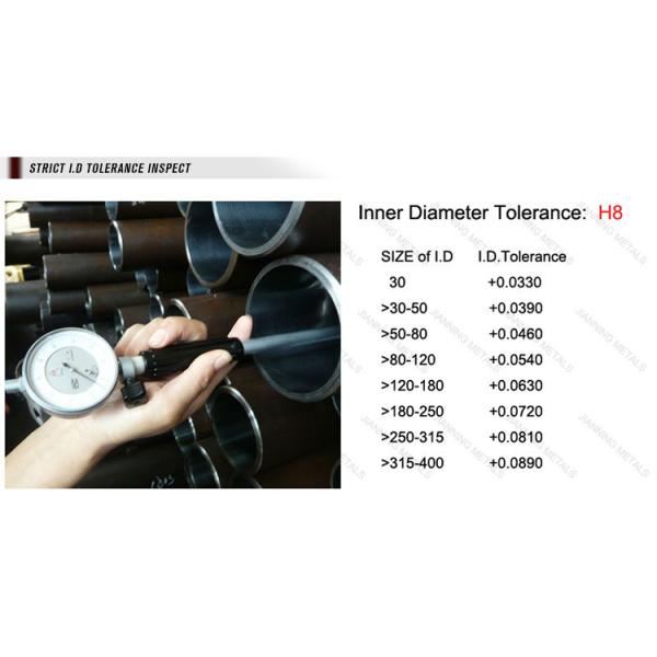 1045 / S45C / XC45 / C45 Honed Hydraulic Cylinder Steel Tube OD 30-450 Mm WT 2-40 Mm