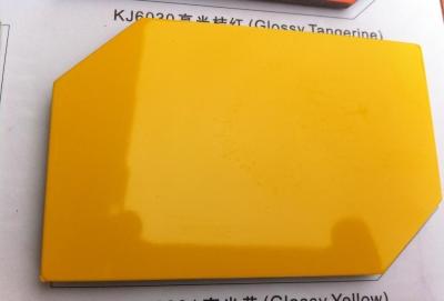 Decoração interior que torna o painel amarelo lustroso de 3mm ACM