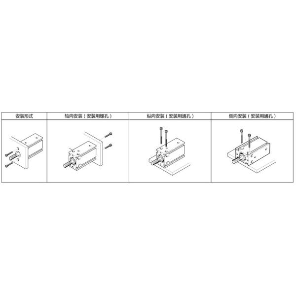 CU Series Pneumatic Air Cylinders Free Mounting Bore Diameter 6mm 10mm 16mm