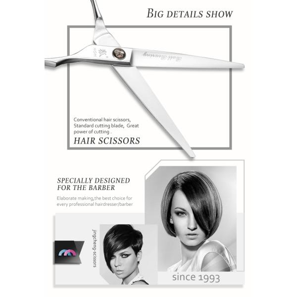 Silver Hair Thinning Japanese Steel Scissors Adjustable UFO Screws