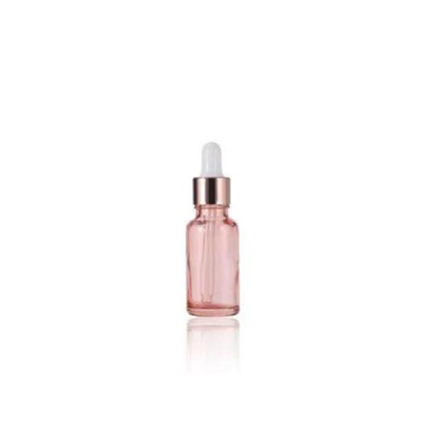 Bouteille de gouttelette d' huile essentielle en verre rose de 10 ml à 100 ml