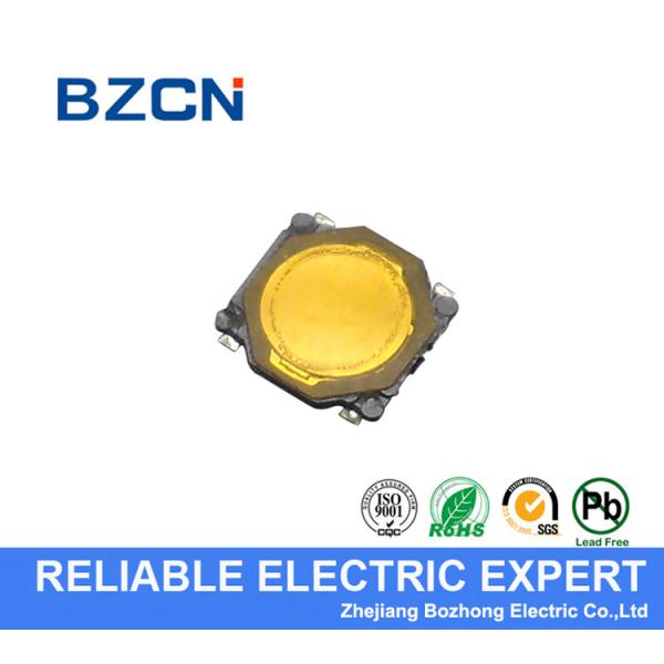Square SMD Tactile Switch Yellow Dust Proof Film Momentary Operation Type