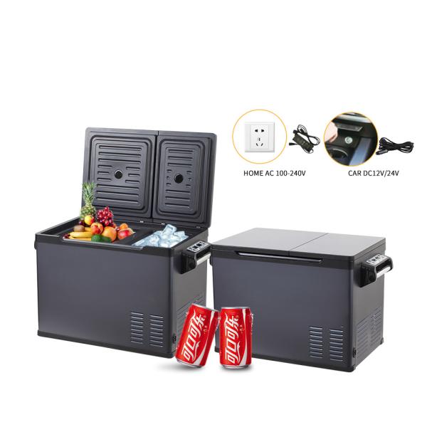 30L/40L/50L Portable Car Refrigerator with Dual Temperature Control and 45W Compressor