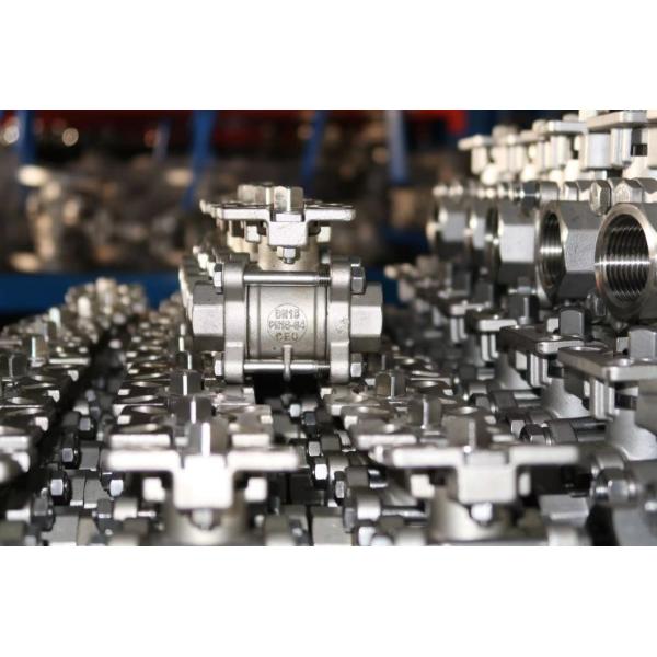 3-PC Screwed Ball Valves with Pneumatic/Electric Actuator Easy to Maintain and Repair