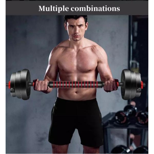 Weightlifting Gym Fitness Dumbbells 10kgs To 50kgs PVC Plastic Cement Dumbbell Set