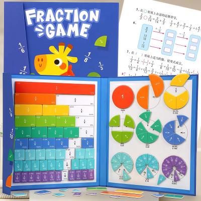 Magnetic Fraction Learning Math Toy for Children Kids Montessori Arithmetic Teaching Aids Educational Toys