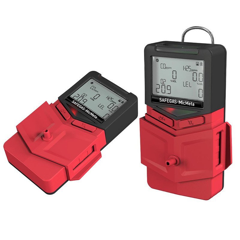 Compact MicMeta Multi Gas Detector with ID-Password Protection for Confined-Space Entry Inspection