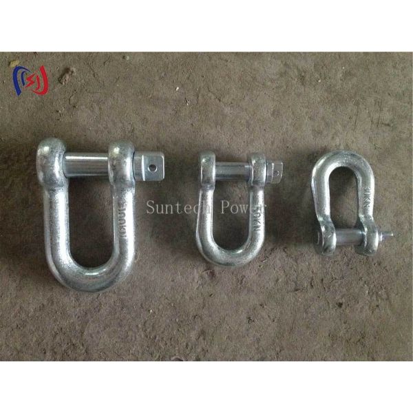 Alloy Steel Lifting Shackle with Pin Lock and Hot-Dip Galvanized for 300KN Rated Load